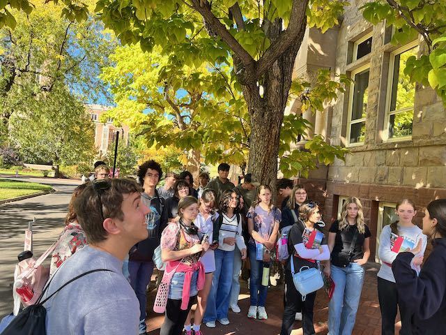 Twin Peaks students visiting University of Denver