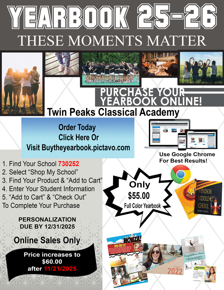 Yearbook purchase information