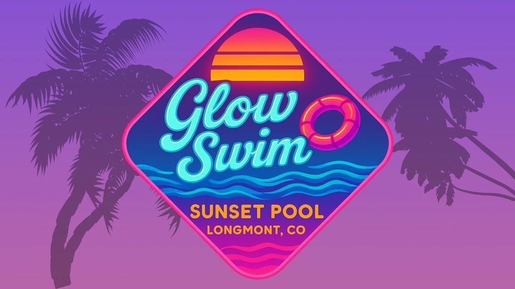 Glow swim sign