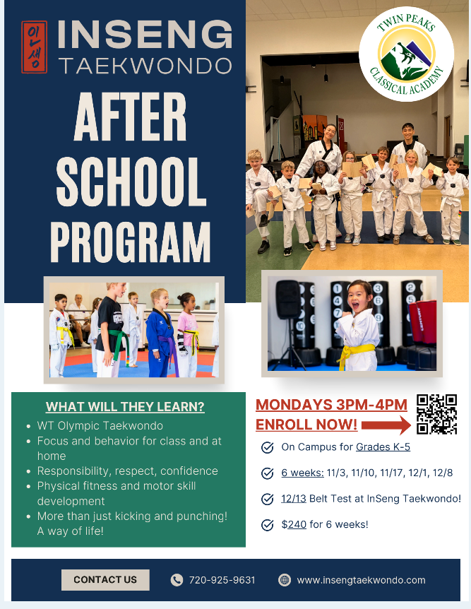 Ginseng Taekwondo Sign up Flyer