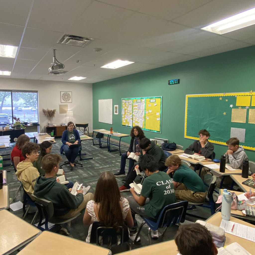 students discussing a novel 