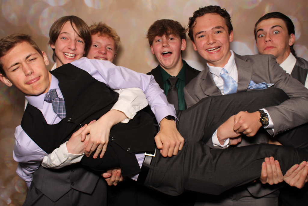 Fun photo booth pic with the boys