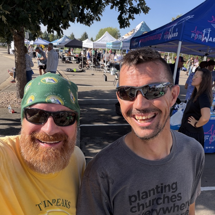 Part of the pack at the sunrise stampede
