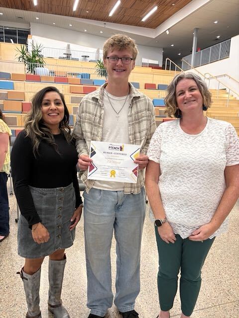 One of our P-Teach students is recognized. We're so inspired by our students who want to become teachers!