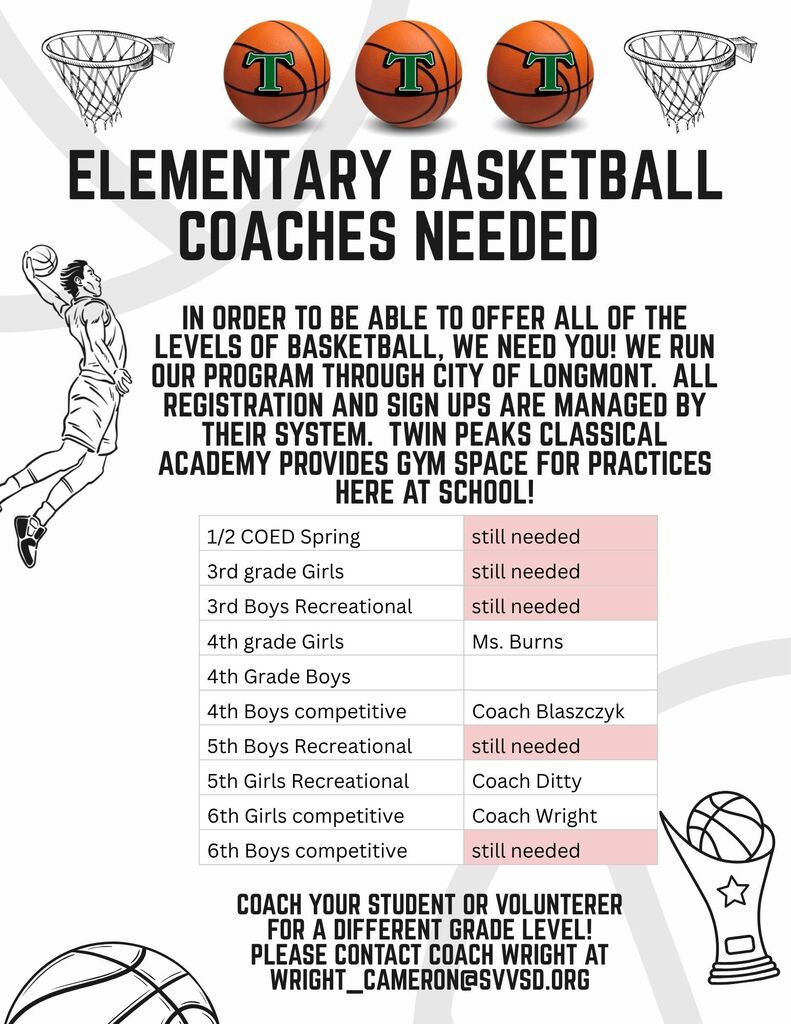 Coaches Needed 