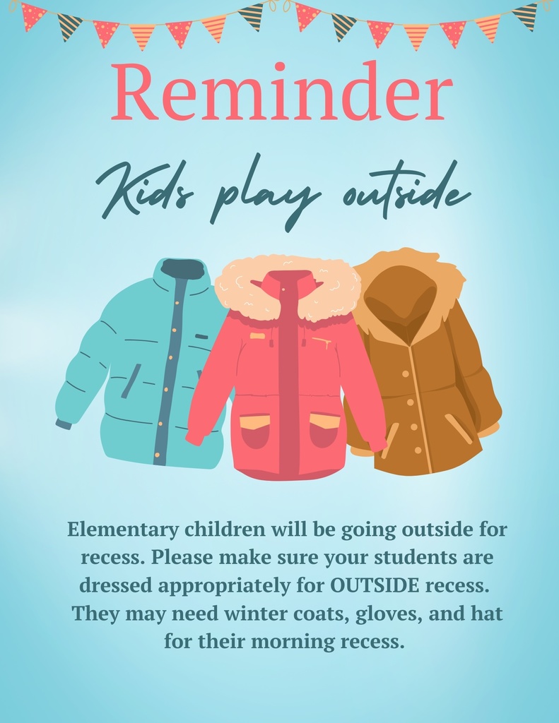 Don't forget a coat! 