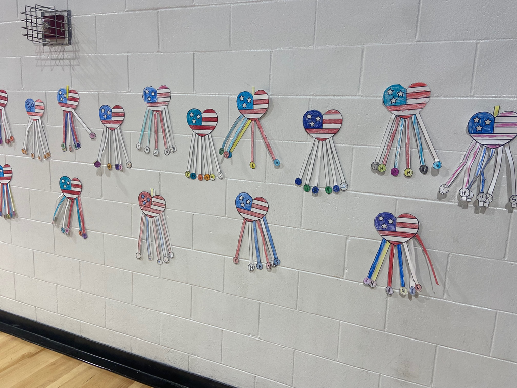elementary kids artwork for Veterans Day