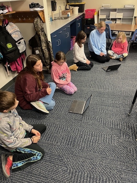 Presenting to the 3rd grade class