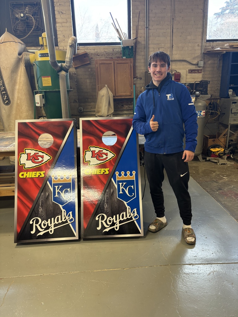 Chance with corn hole boards