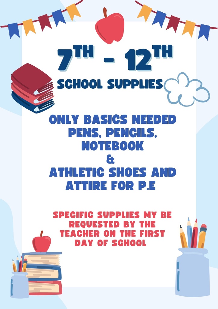 7-12 supplies