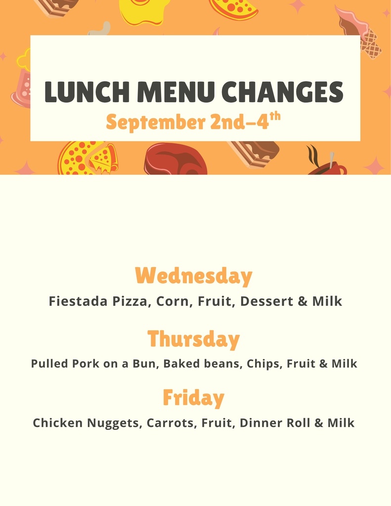Menu Changes