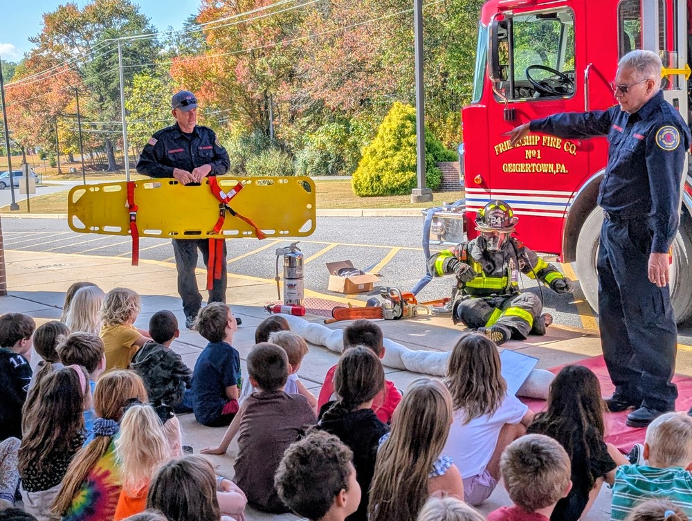 Friendship Fire Company visiting our REC students