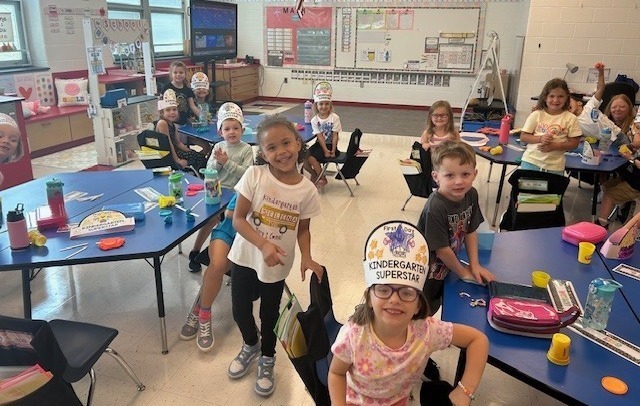 Students in a Kindergarten classroom