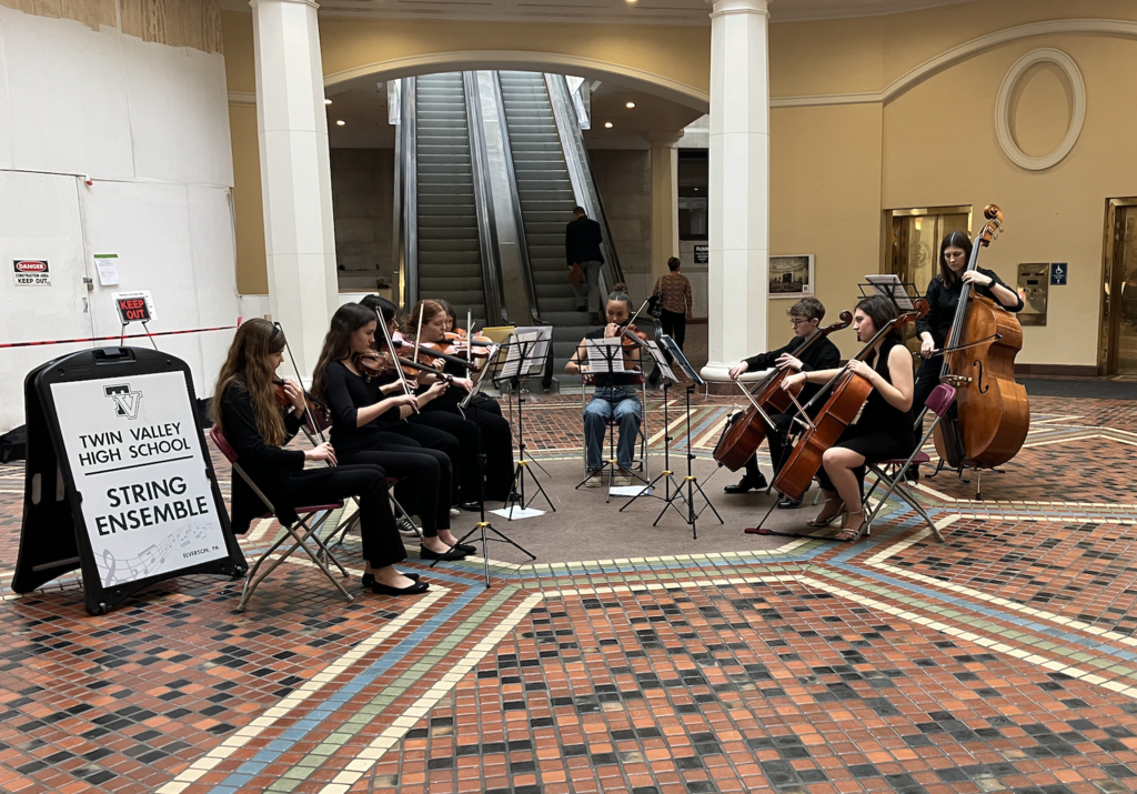 string ensemble at Harrisburg capitol