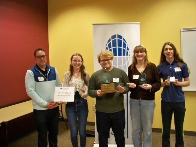 From left to right: Christian Murray, Seraphina Ware, Benjamin Erickson, Catherine Paine, Ethan Jordan