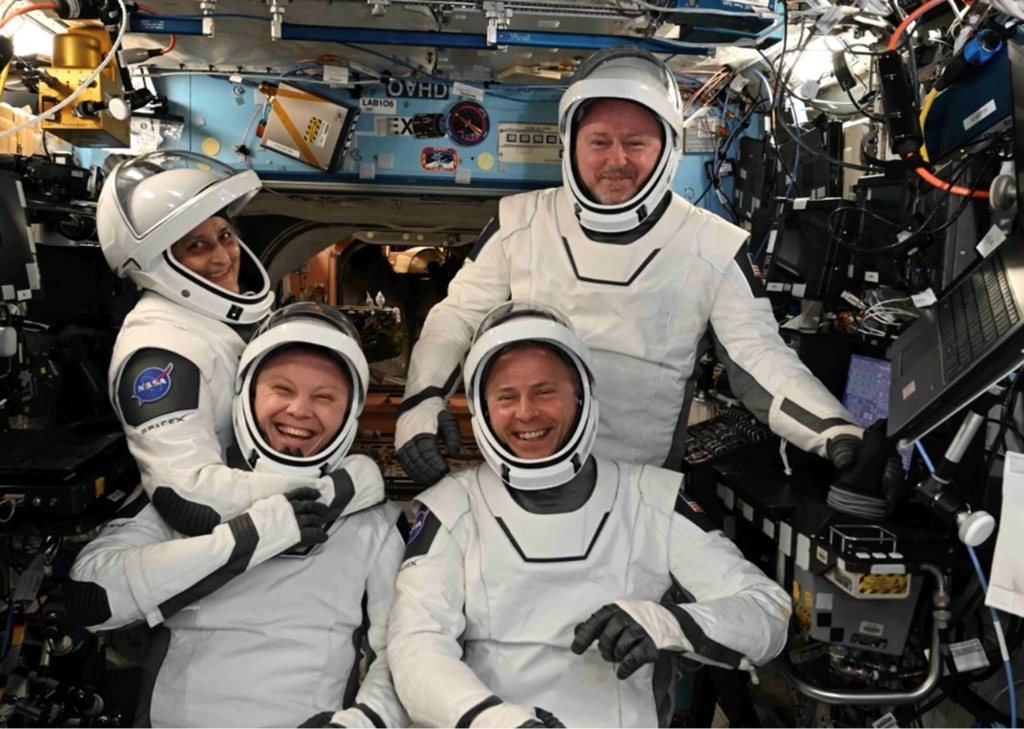 NASA Astronauts in space