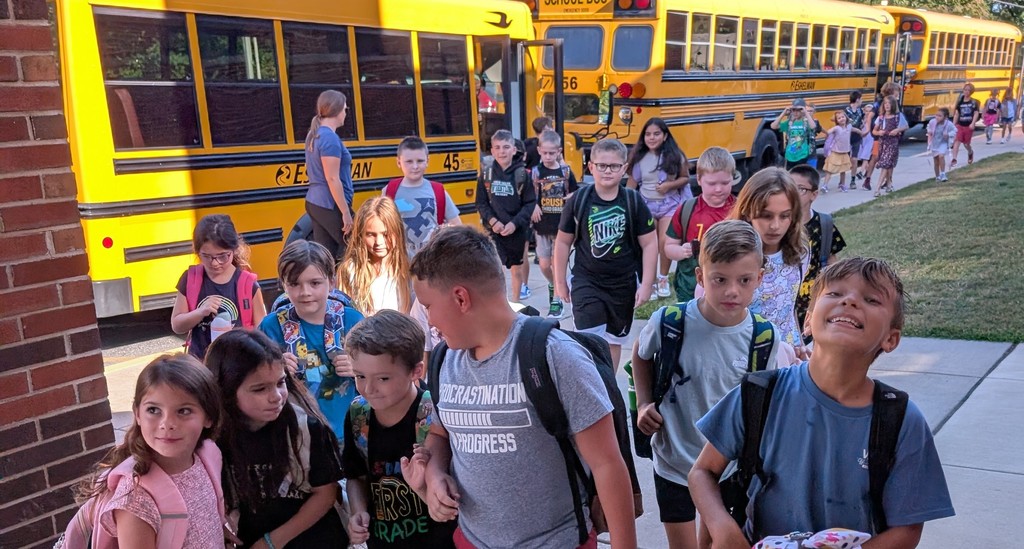 All smiles arriving on the first day!