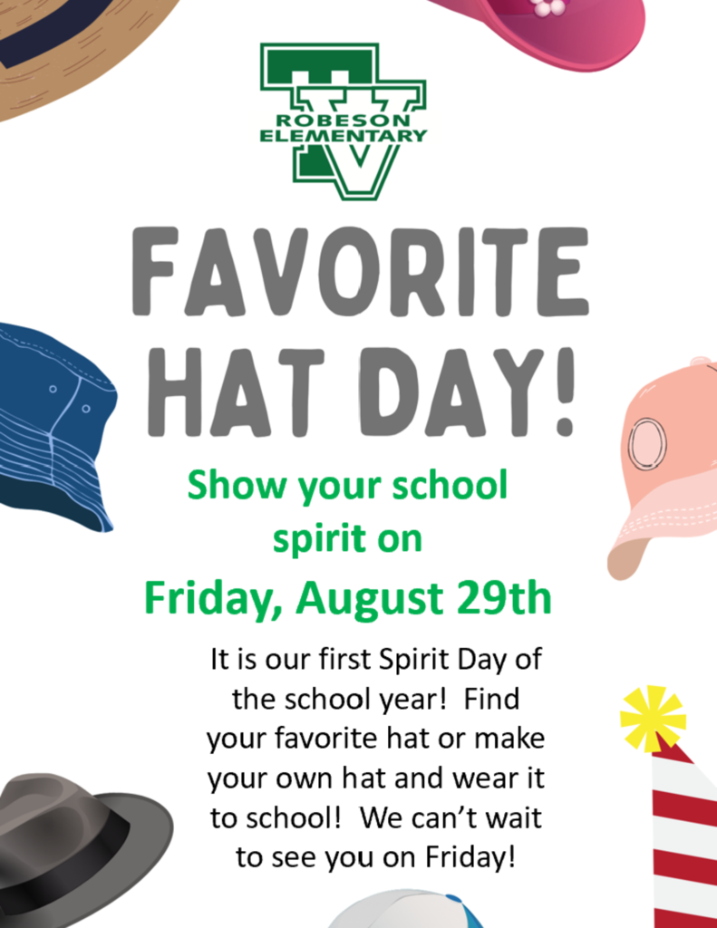 Spirit Day Wear your favorite hat