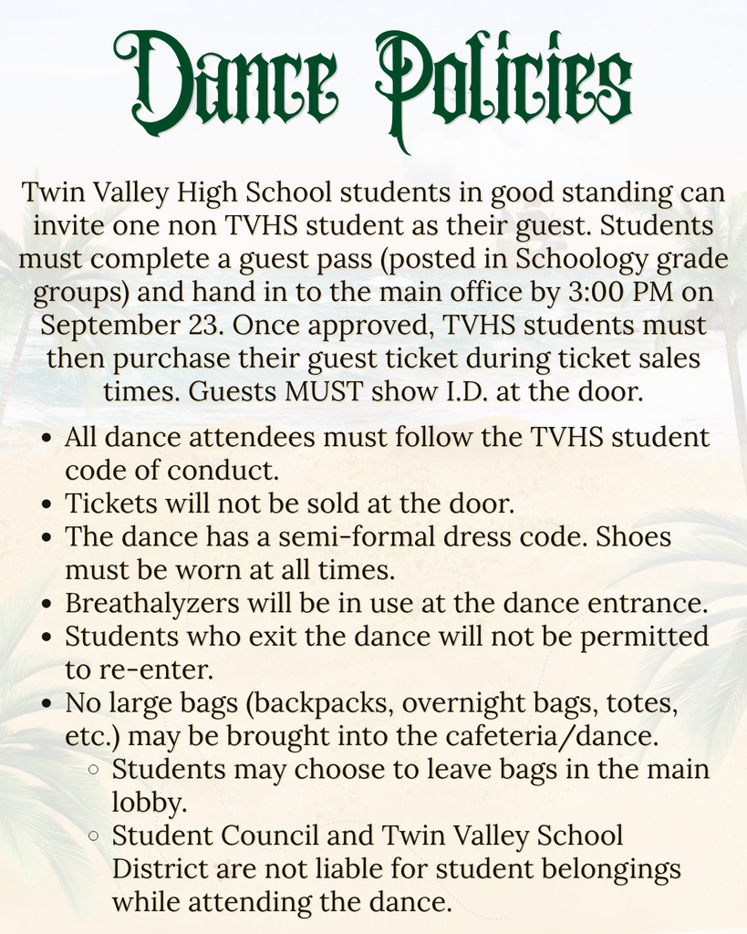 Homecoming dance policies