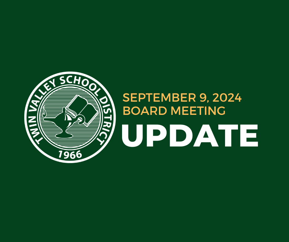September 9 Board Meeting Update