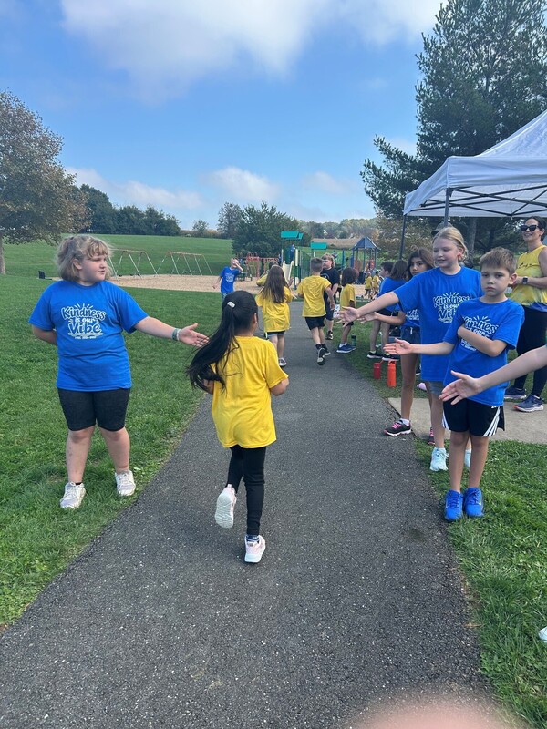 students running