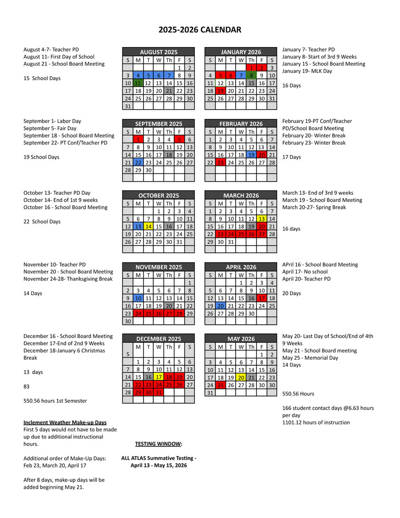 2025-2026 calendar