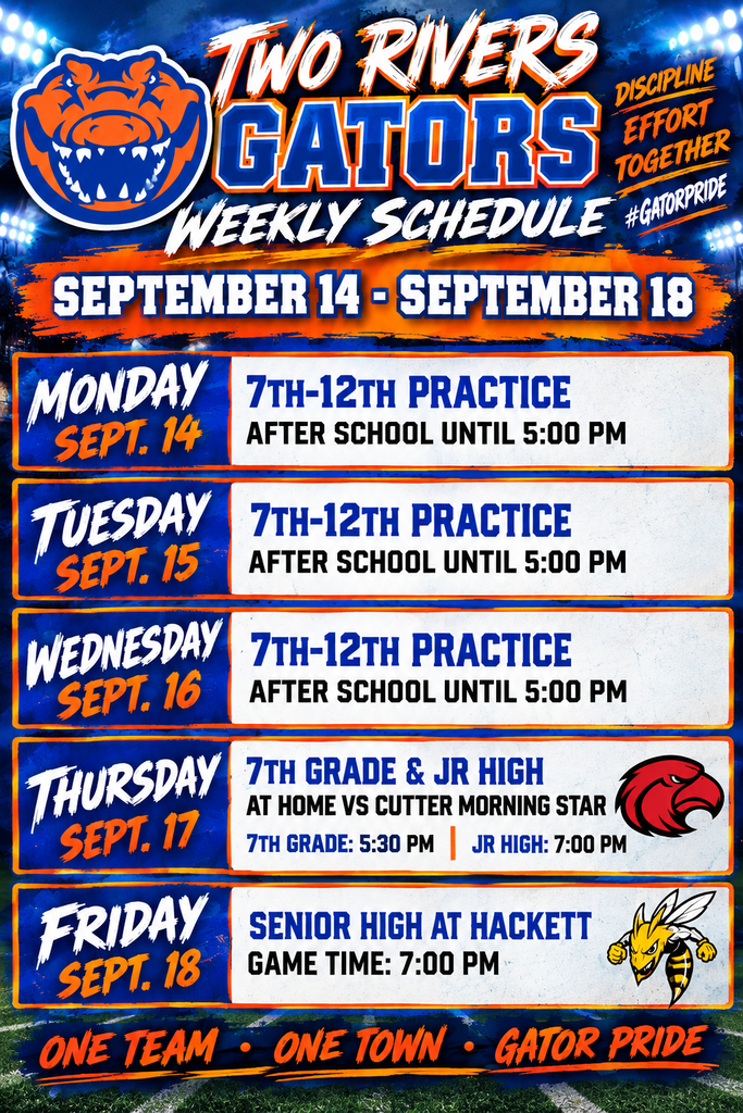Weekly Football Schedule