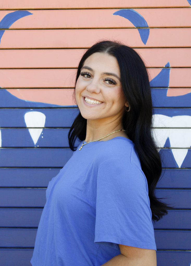 Alexis Leach is a senior maid. She is the daughter of Cliffton Leach and Step-mom Destiny, Sierra Hernandez, and Step-Dad Josh. Alexis is active in volleyball, golf, track, and FBLA. She enjoys pageants, going to bingo with her dad, roadtrips with her mom, gossiping with her baby sister Christina, and playing Roblox with her boyfriend Raymond.