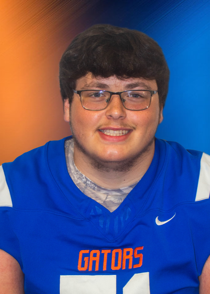 Caden Hance, number 71, is her escort. He is a senior and the son of Chris and Melody Hance. Caden is active in football, basketball, baseball, FFA, and EAST. He enjoys hunting, watching football, going mudding, riding 4-wheelers, going to church, hanging out with family and friends, and pestering Rosie.