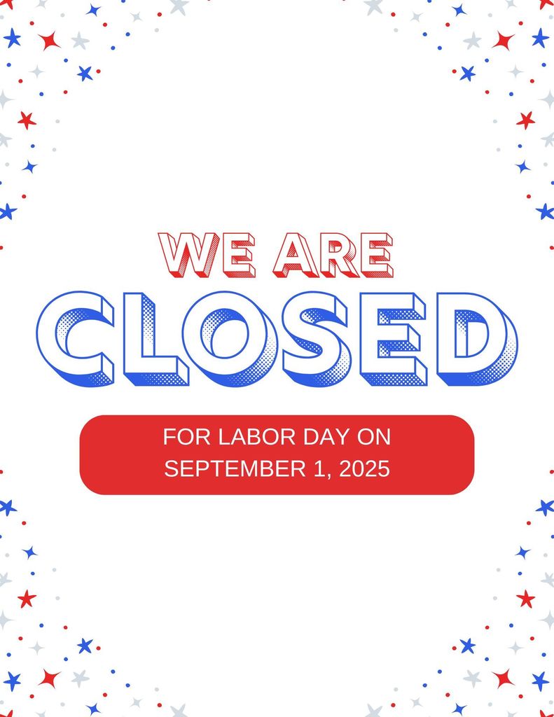 The Early Learning Center will be closed for Labor Day! See you on the 2nd!