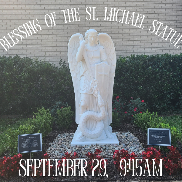 St. Michael Statue Blessing