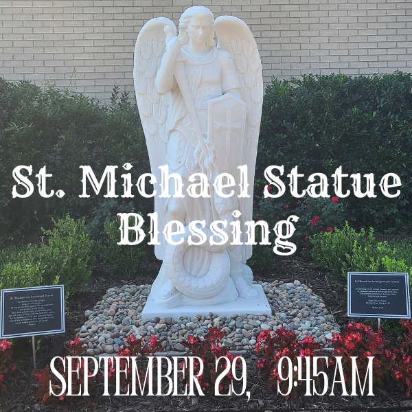 St. Michael Statue Blessing