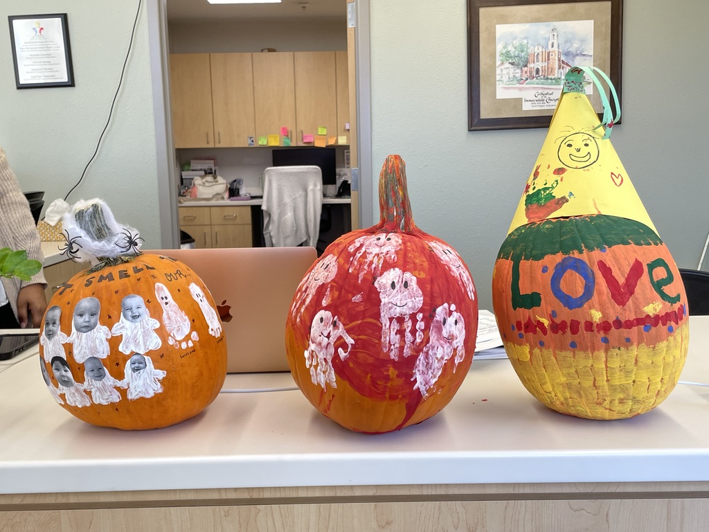 Each class has decorated a pumpkin! Please stop by and vote for your favorite!