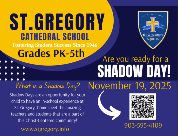 Shadow Day at St. Gregory Cathedral School