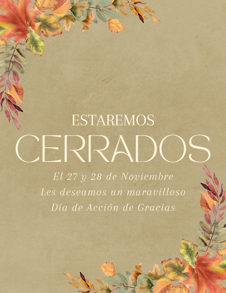 Cerrados el 27 y 28 de noviembre