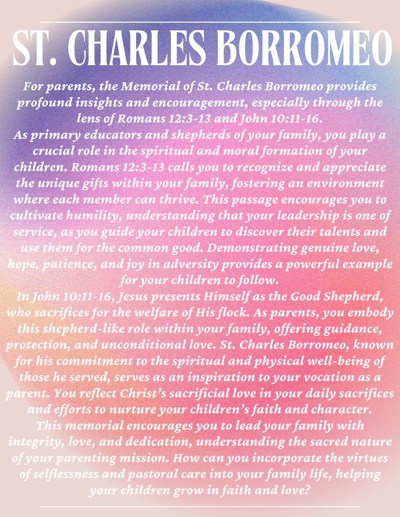 St. Charles Borromeo