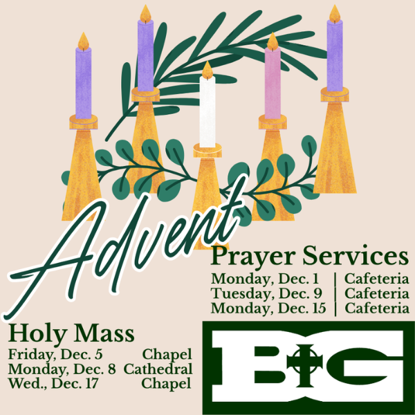 Advent Masses and Prayer Services