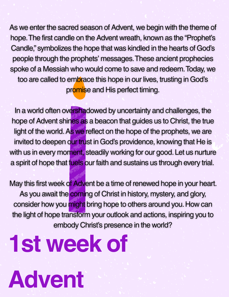1st Week of Advent