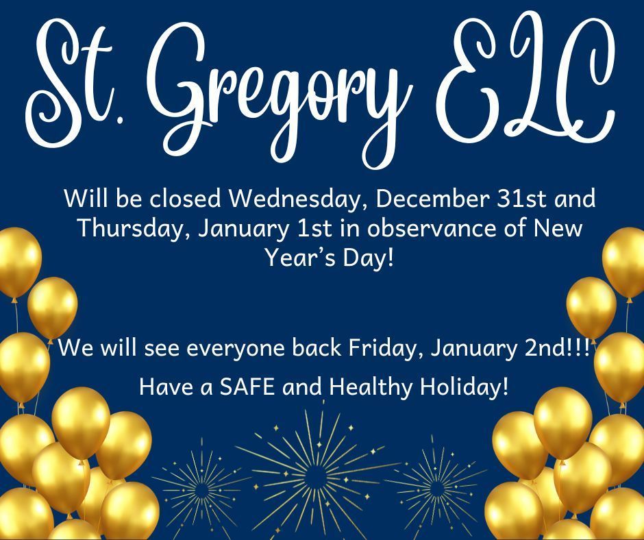 New Year's Holiday Closing
