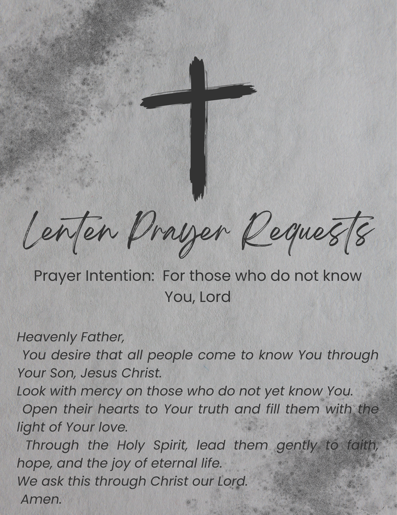Lenten Prayer Requests