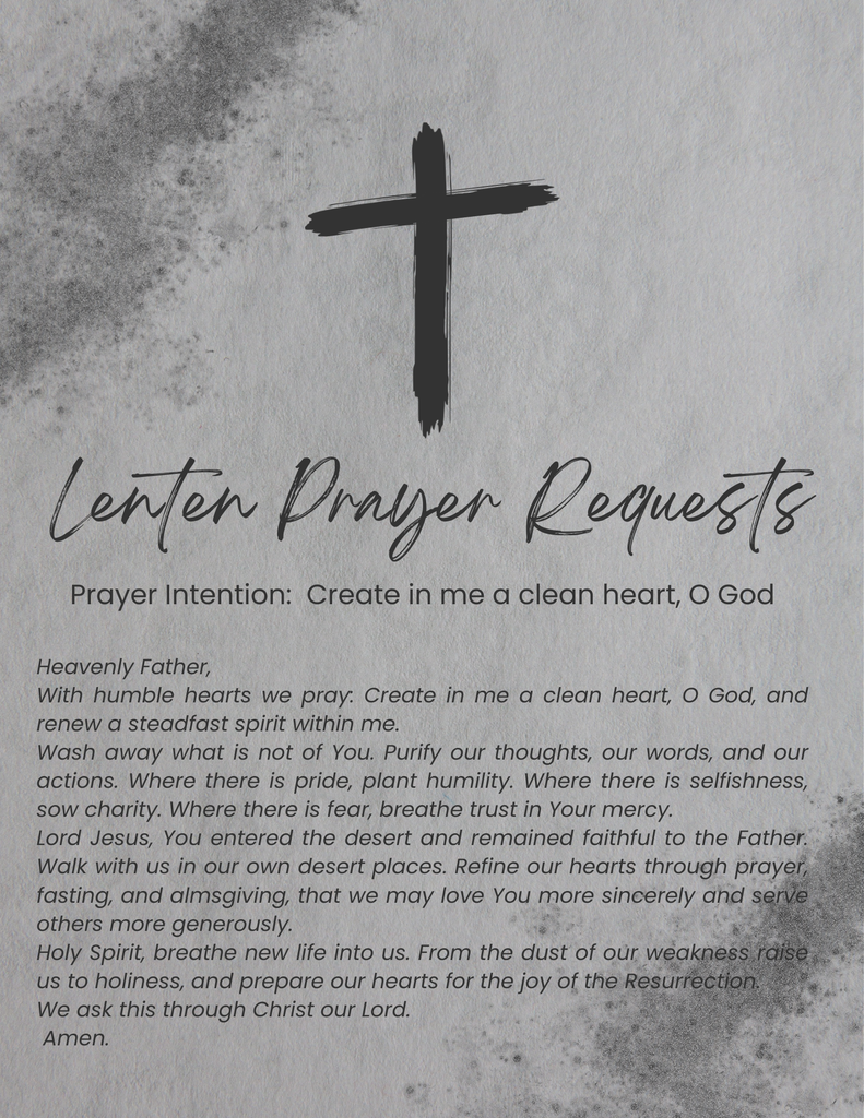 Lenten Prayer Requests