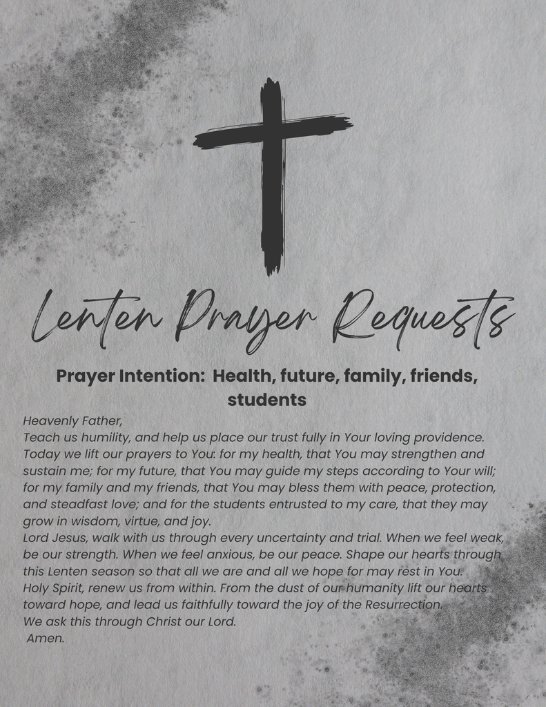 Lenten Prayer Requests