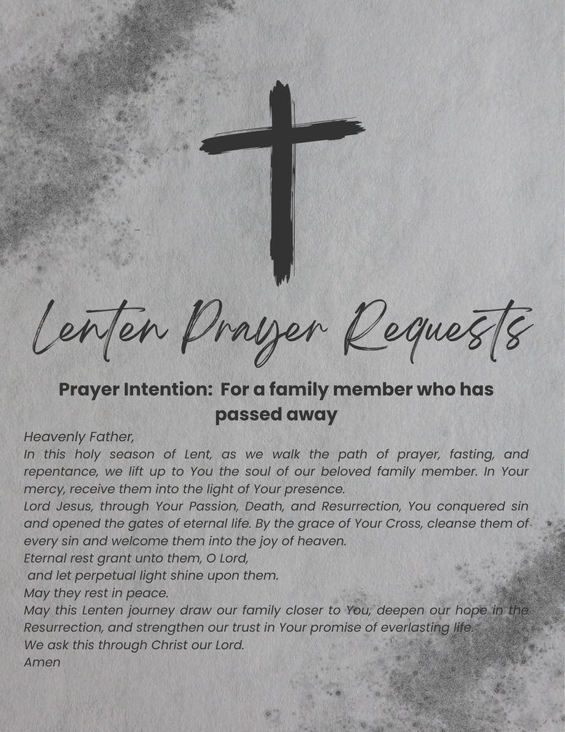 Lenten Prayer Requests