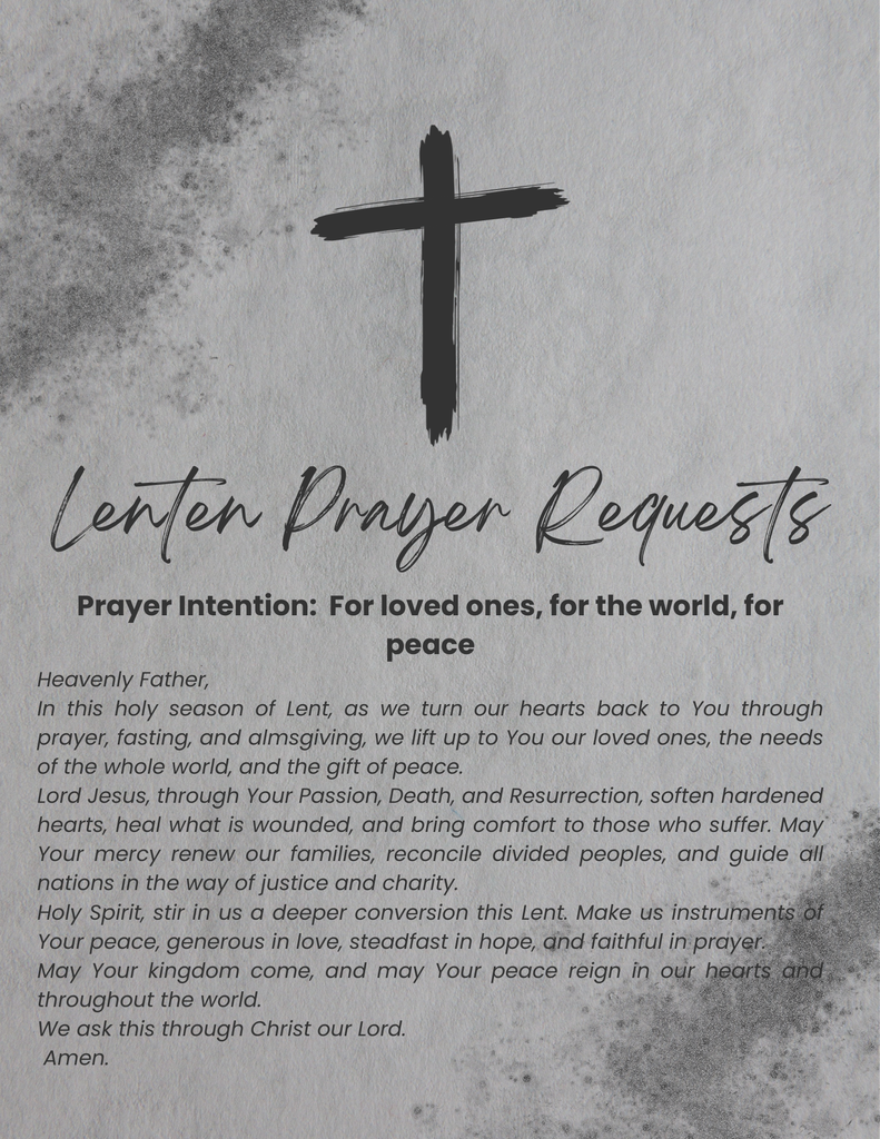 Lenten Prayer Requests