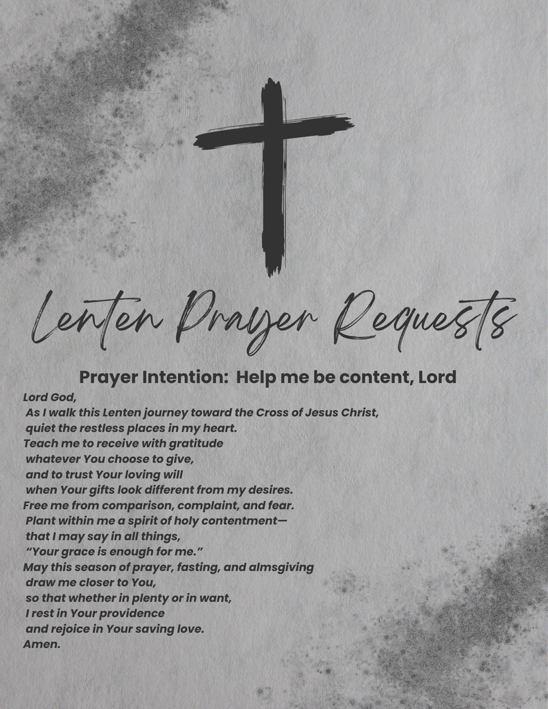 Lenten Prayer Requests