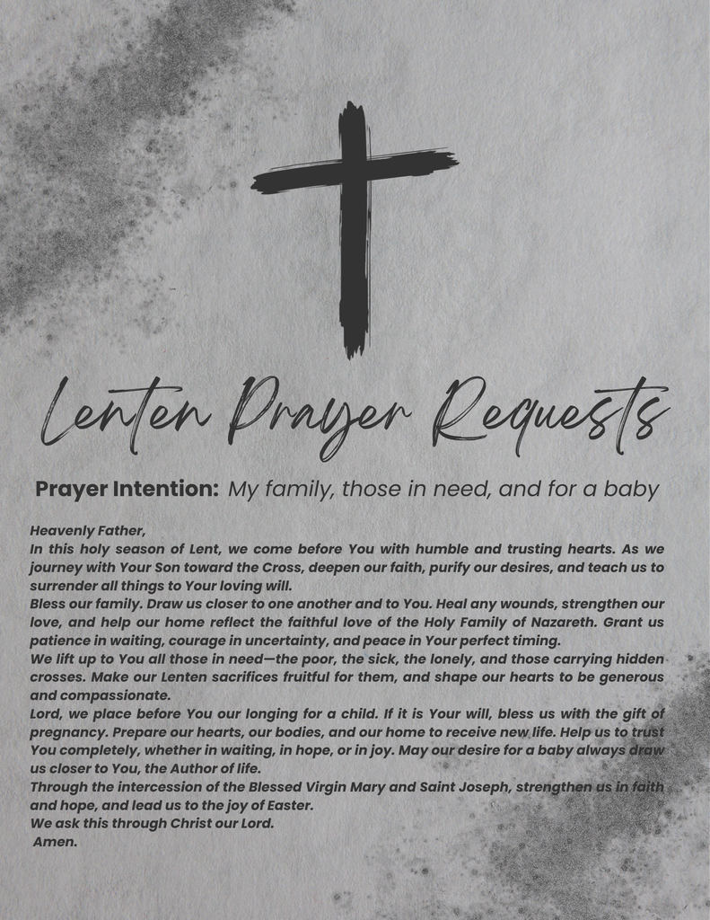 Lenten Prayer Requests