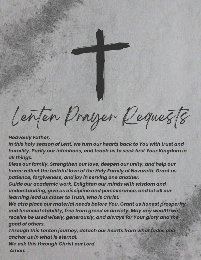 Lenten Prayer Requests 