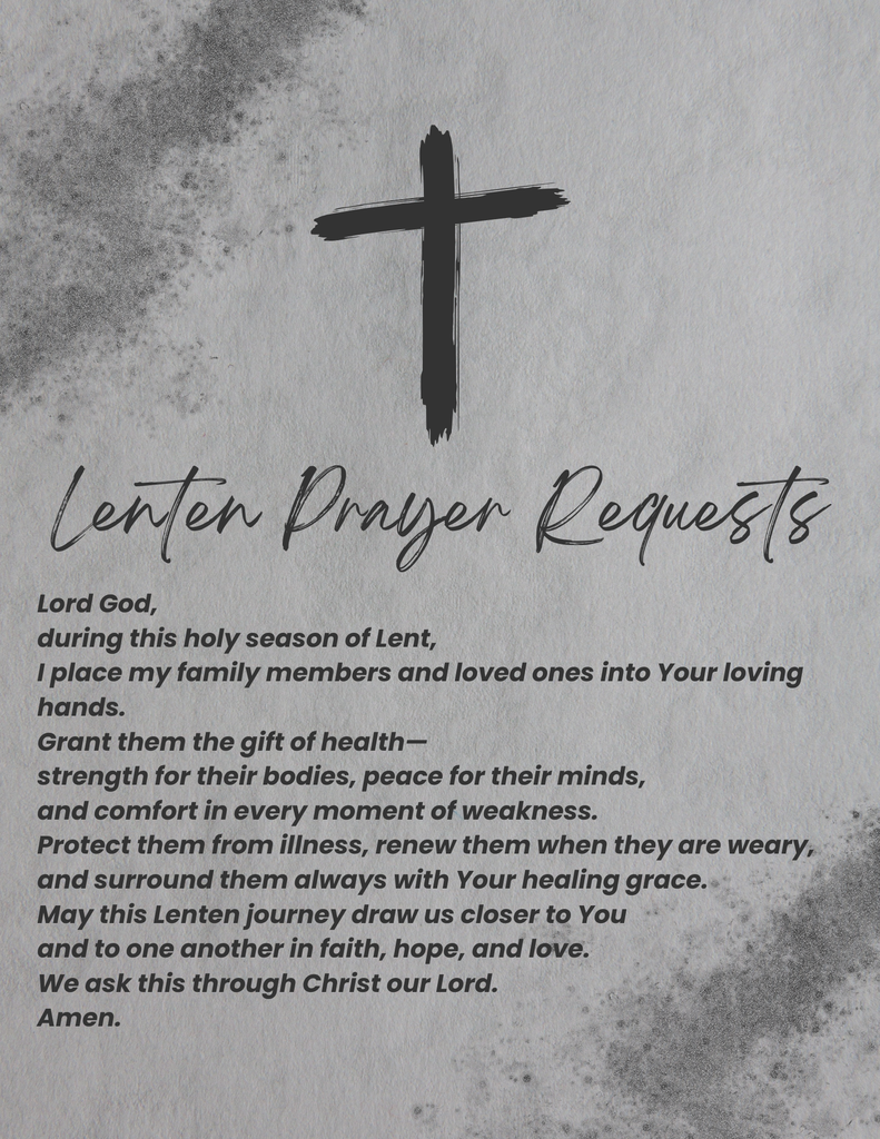 Lenten Prayer Requests