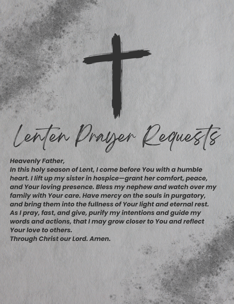 Lenten Prayer Requests