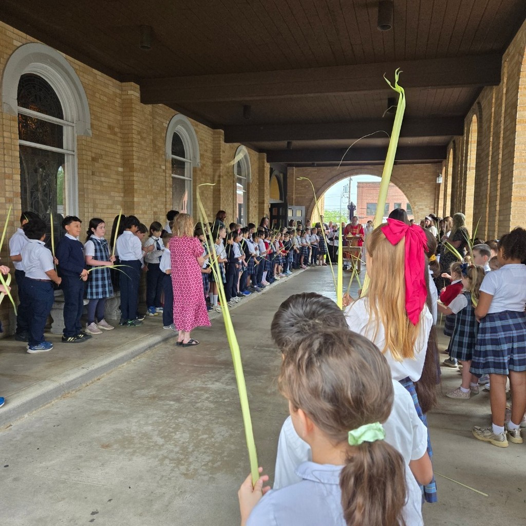 receiving their palms 